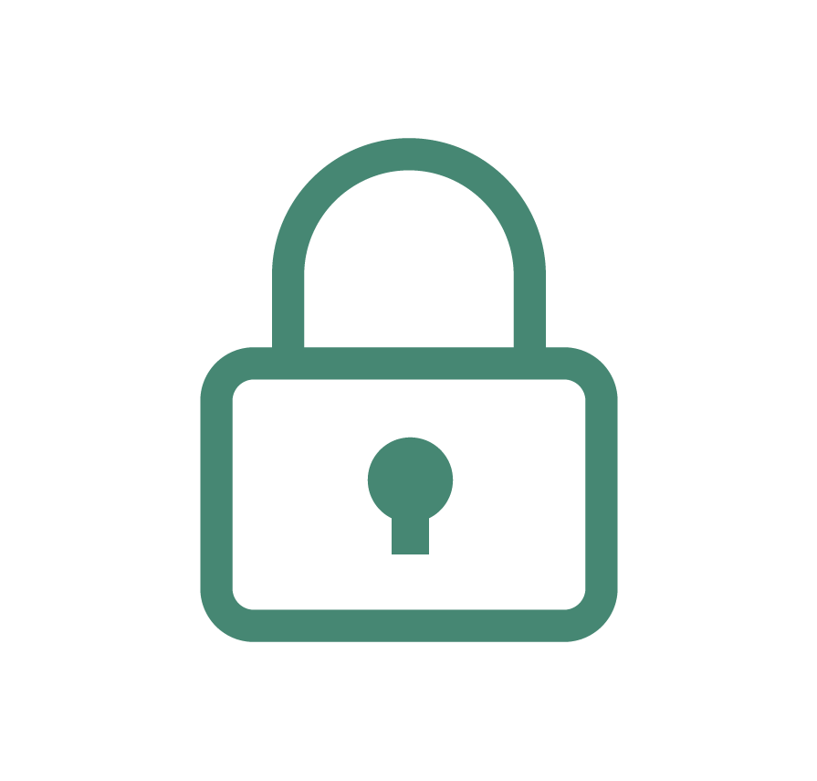 Sensitive information protection icon
